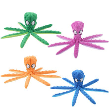 Load image into Gallery viewer, 8 Legs Octopus Soft Stuffed Plush Dog Toys Outdoor Play Interactive Squeaky Dogs Toy Sounder Sounding Paper Chew Tooth toy
