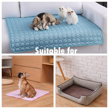 Load image into Gallery viewer, Dog Mat Cooling Summer Pad Mat For Dogs Cat Blanket Sofa Breathable Pet Dog Bed Summer Washable For Small Medium Large Dogs Car
