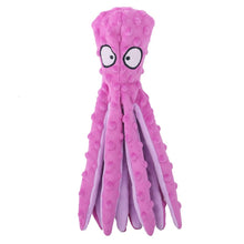 Load image into Gallery viewer, 8 Legs Octopus Soft Stuffed Plush Dog Toys Outdoor Play Interactive Squeaky Dogs Toy Sounder Sounding Paper Chew Tooth toy
