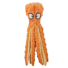 Load image into Gallery viewer, 8 Legs Octopus Soft Stuffed Plush Dog Toys Outdoor Play Interactive Squeaky Dogs Toy Sounder Sounding Paper Chew Tooth toy
