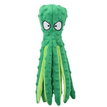 Load image into Gallery viewer, 8 Legs Octopus Soft Stuffed Plush Dog Toys Outdoor Play Interactive Squeaky Dogs Toy Sounder Sounding Paper Chew Tooth toy
